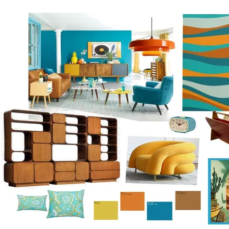 Retro Interior Design Mood Board by AngieWard on Style Sourcebook