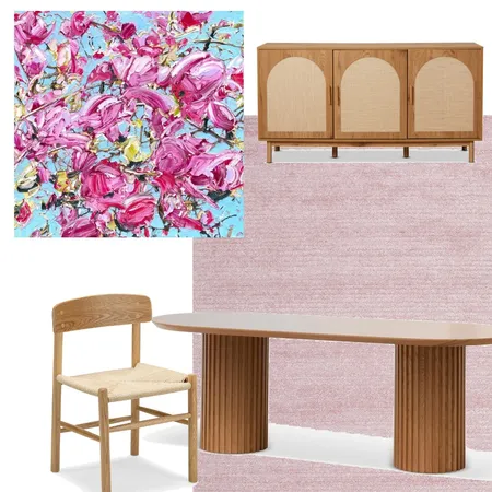 Dining Area timber pink Interior Design Mood Board by amandafreddy on Style Sourcebook