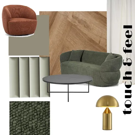 Modern Green oak and gold Interior Design Mood Board by G2Z studio on Style Sourcebook