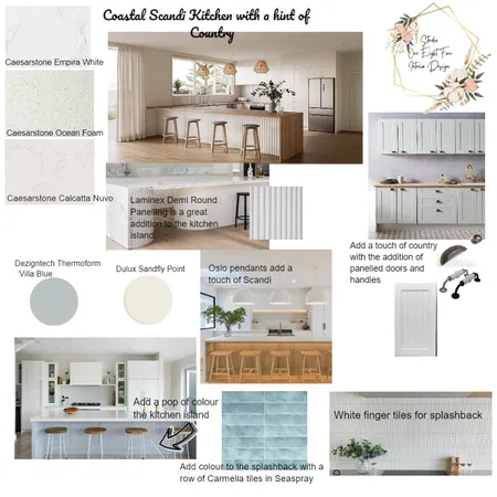 Country Coastal Scandi Kitchen Interior Design Mood Board by natasha14 on Style Sourcebook