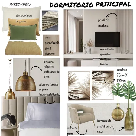 dormitorio principal Interior Design Mood Board by alcazar on Style Sourcebook