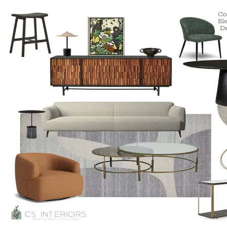 Contemporary Elegance- Dennis and Dianne with Globe West Coffee Table Interior Design Mood Board by CSInteriors on Style Sourcebook