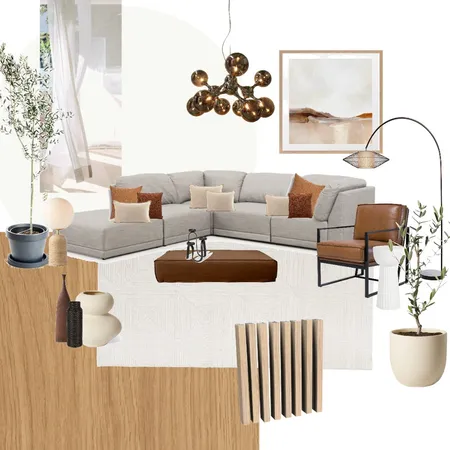 Organic and Modern Minimalist Living Room Interior Design Mood Board by QH on Style Sourcebook