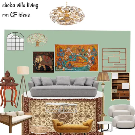 shobha villa GF living rm Interior Design Mood Board by shreya on Style Sourcebook