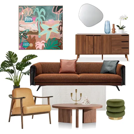 Mid Century Modern Living room Interior Design Mood Board by CasaDesigns on Style Sourcebook
