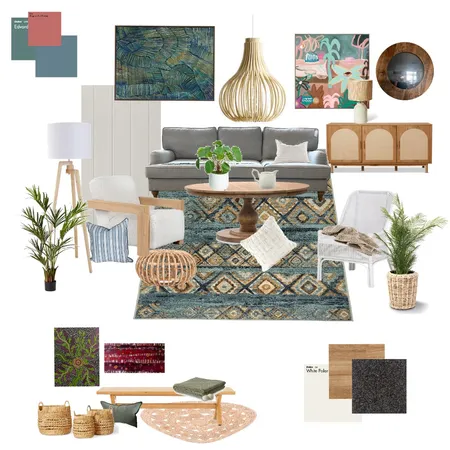 Modern Tropical with a country twist - Blue/Green Option Interior Design Mood Board by Beautiful Spaces Interior Design on Style Sourcebook