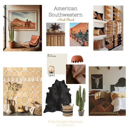 American Southwestern Interior Design Mood Board by By Krystal Welch on Style Sourcebook