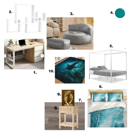 Module 10 Part B Sample Board Interior Design Mood Board by ivannaallen on Style Sourcebook