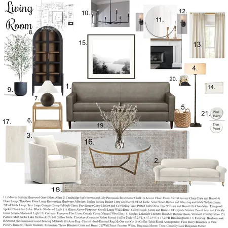 Living Room Sample Board Interior Design Mood Board by allisonkayesdesign on Style Sourcebook
