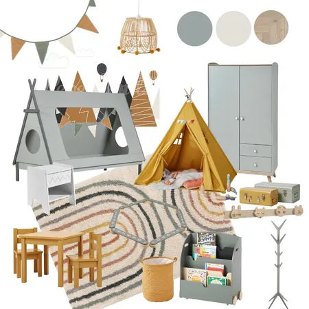 Kids Room, yellow and green Interior Design Mood Board by ChristinaAlbah on Style Sourcebook