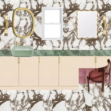 Ensuite - Green & Marble Interior Design Mood Board by dl2407 on Style Sourcebook