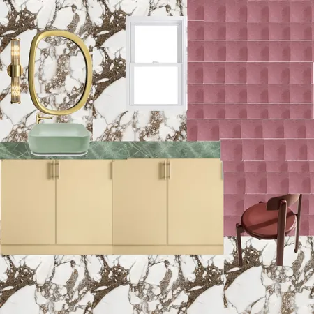 Ensuite - Pink, Green & Honey1 Interior Design Mood Board by dl2407 on Style Sourcebook