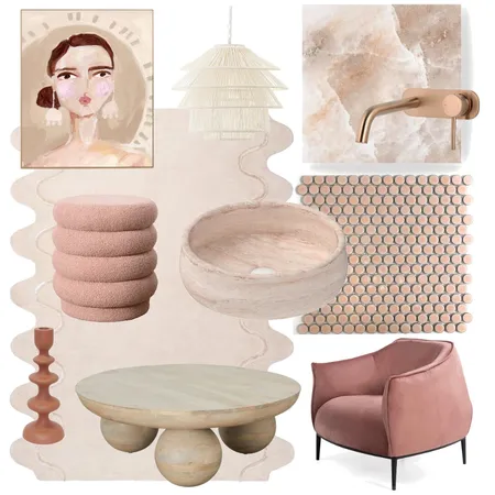 Pink Sunday Interior Design Mood Board by Moodblogs on Style Sourcebook