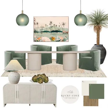 Cactus green dining Interior Design Mood Board by Rockycove Interiors on Style Sourcebook