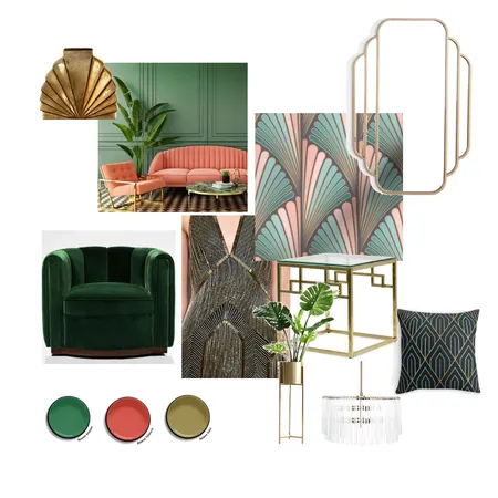 Art Deco Room Interior Design Mood Board by kyliemichellebarker on Style Sourcebook