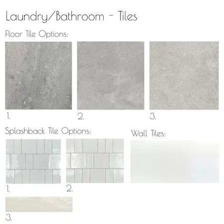 Laundry/Bathroom - Tiles Interior Design Mood Board by Libby Malecki Designs on Style Sourcebook
