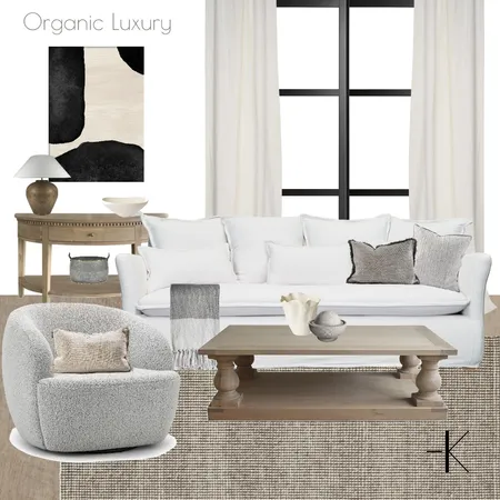 Living Room- Organic Luxury Interior Design Mood Board by Emma Knight Design on Style Sourcebook