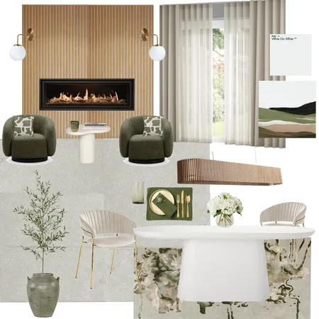 Fire and Dining Room Sample Board Interior Design Mood Board by Jessicalee7 on Style Sourcebook
