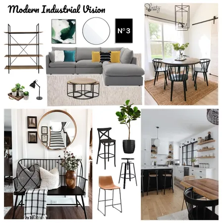 MODERN INDUSTRIAL Interior Design Mood Board by Helen Maclean on Style Sourcebook