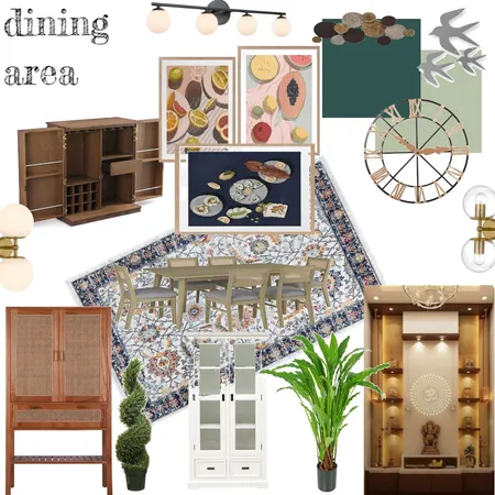 SB villa mood board of dining area Interior Design Mood Board by shreya on Style Sourcebook