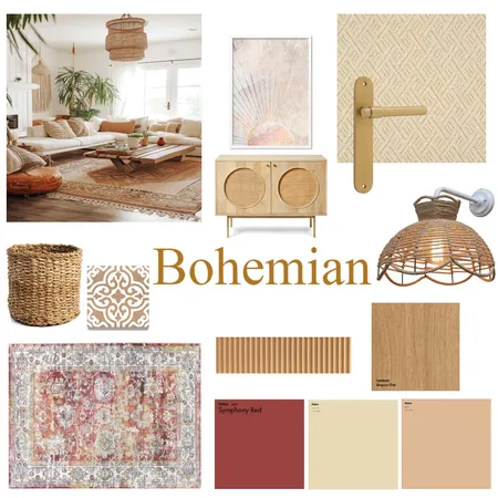 Assignment 3 Bohemian Mood Board Interior Design Mood Board by avadore on Style Sourcebook