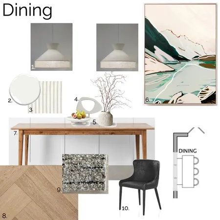 IDI MOD 9 PART A Sample Board - Dining Interior Design Mood Board by ONE CREATIVE on Style Sourcebook