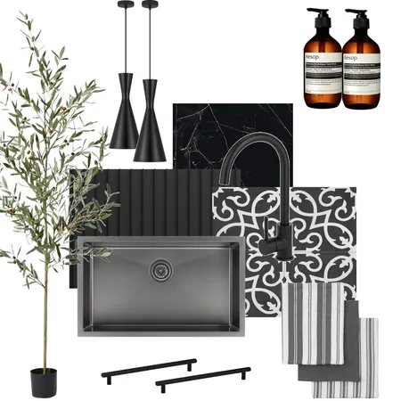 Matte Black Laundry Interior Design Mood Board by Helena@abi-international.com.au on Style Sourcebook