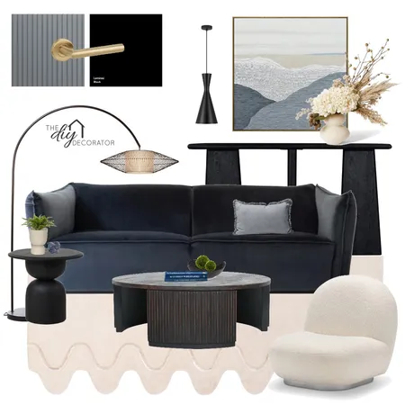 Moody blues Interior Design Mood Board by Thediydecorator on Style Sourcebook