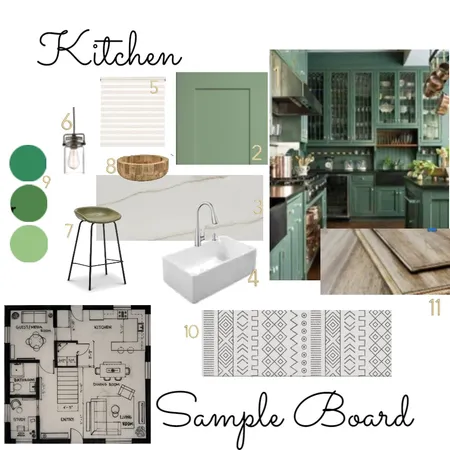 kitchen sample board Interior Design Mood Board by myabwittenborn@gmail.com on Style Sourcebook