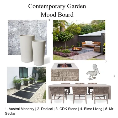 contemporary garden Interior Design Mood Board by jess2530 on Style Sourcebook