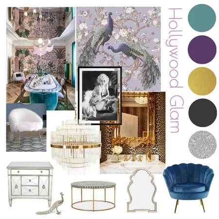 Hollywood Glam Mood Board Interior Design Mood Board by Haven Design and Concepts on Style Sourcebook