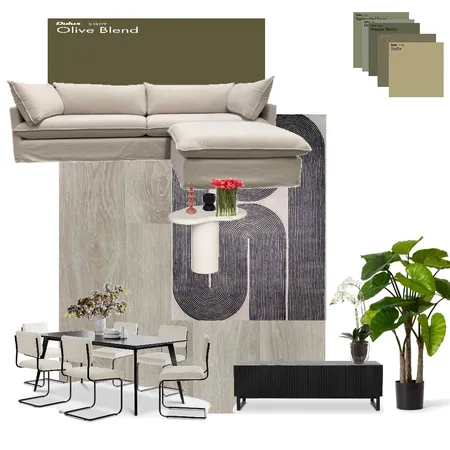 Flat Living area 3 Interior Design Mood Board by Kushy on Style Sourcebook