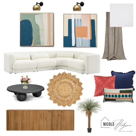 Media Room - Module 10 Part A Final Interior Design Mood Board by Nikshodgson Interior Designs on Style Sourcebook