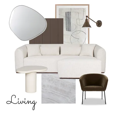 Brown Living Interior Design Mood Board by Harriet Zhang on Style Sourcebook