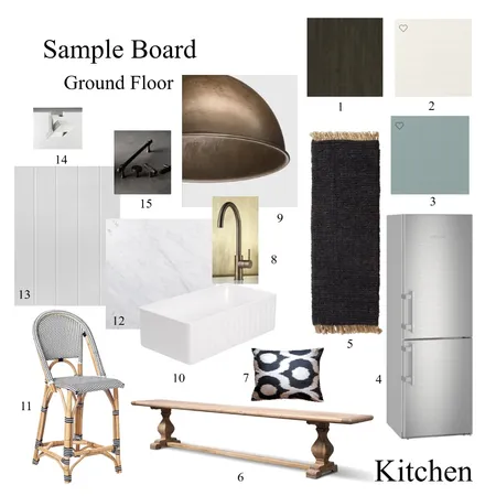 Sample Board - Kitchen (1) Interior Design Mood Board by MarnieDickson on Style Sourcebook