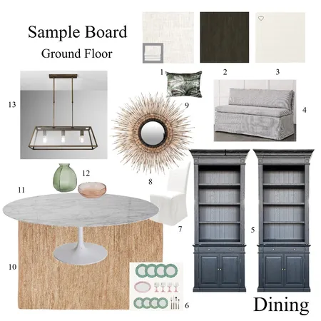 Sample Board - Dining (1) Interior Design Mood Board by MarnieDickson on Style Sourcebook