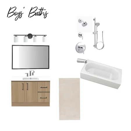 Suite 2/4 Bath (Boys) Moodboard Interior Design Mood Board by imLV on Style Sourcebook