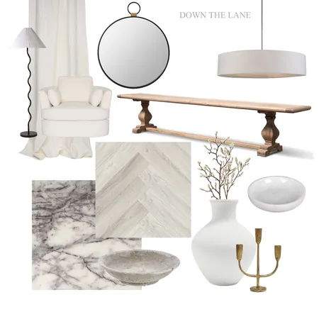 Modern Provincial Farmhouse Interior Design Mood Board by DOWN THE LANE by Tina Harris on Style Sourcebook