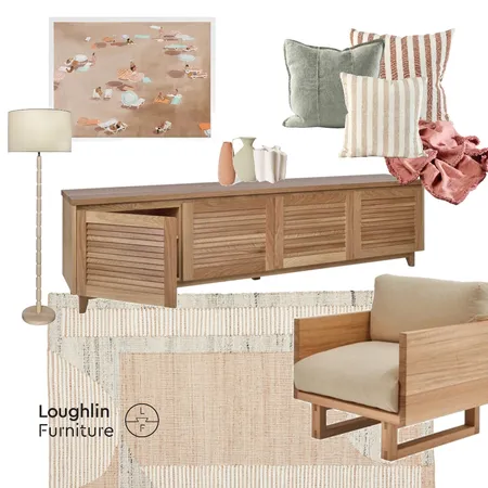 Keys Living Room feat Keys Buffet & Harrington Arm Chair Interior Design Mood Board by Loughlin Furniture on Style Sourcebook