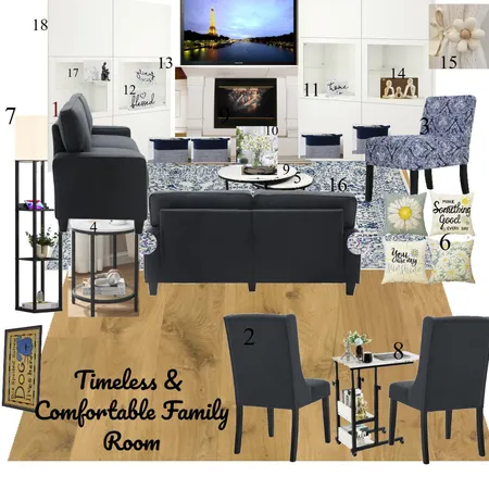 Timeless & Comfortable Family Room Interior Design Mood Board by Jaqui on Style Sourcebook