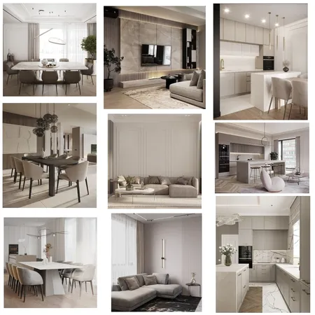 Light Luxury Living Room Interior Interior Design Mood Board by Elen Babayan on Style Sourcebook