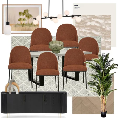 Module Nine Dining Room Interior Design Mood Board by Alyssa Coelho on Style Sourcebook