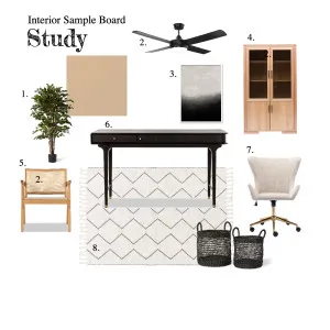 Interior Sample Board - Study Interior Design Mood Board by seniamd on Style Sourcebook