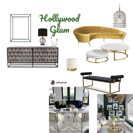 HOLLYWOOD GLAM Interior Design Mood Board by ASPEIRONE on Style Sourcebook