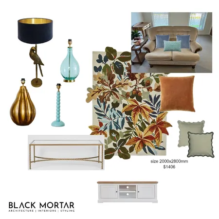 Lounge Option 2 Interior Design Mood Board by blackmortar on Style Sourcebook