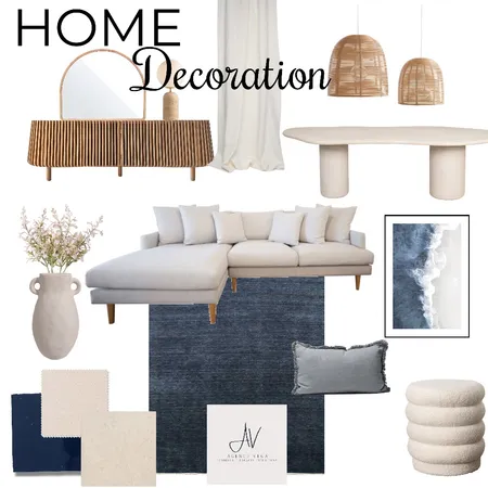 Mood bord blue Interior Design Mood Board by Agence vega on Style Sourcebook