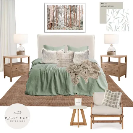 Australiana Guest Bedroom Interior Design Mood Board by Rockycove Interiors on Style Sourcebook