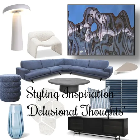 Delusional Thoughts Interior Design Mood Board by Wendy Fogarty_artist on Style Sourcebook
