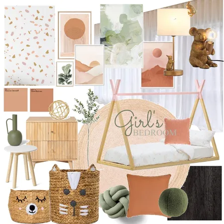 Girl's Bedroom Sample Board Interior Design Mood Board by Adaiah Molina on Style Sourcebook