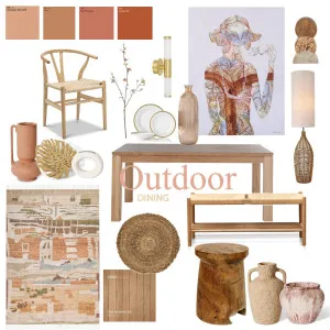 Outdoor Dining Sample Board Interior Design Mood Board by Adaiah Molina on Style Sourcebook
